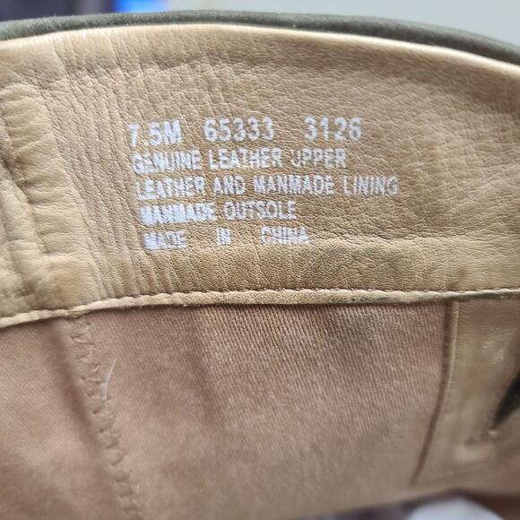 Timberland Paxton Olive Gray Green Suede Leather Mid Calf Boots Size 7 1/2 M - Picture 5 of 5